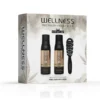 WELLNESS PREMIUM PRODUCTS Wellplex zestaw regenerujący do włosów łamliwych (szampon 500ml | odżywka 500ml | czarna szczotka - mała)