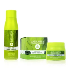 WELLNESS PREMIUM PRODUCTS zestaw (szampon 500ml, maska 500ml + 4 ampułki GRATIS)