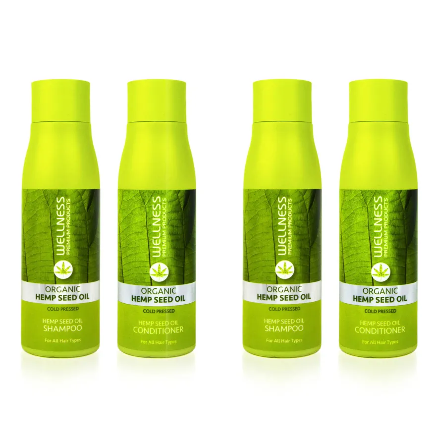 WELLNESS PREMIUM PRODUCTS zestaw (2x szampon 500ml, 2x odżywka 500ml)