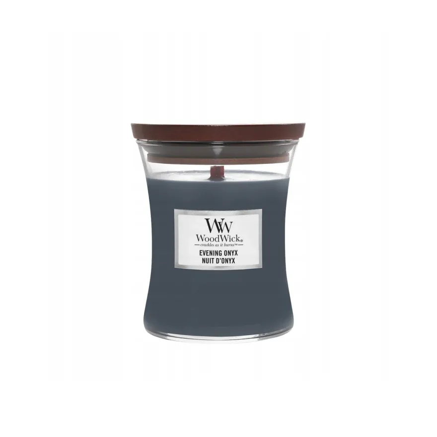 WOODWICK Evening Onyx Świeca średnia