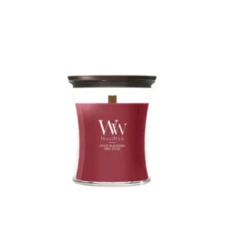 WOODWICK Spiced Blackberry Świeca średnia