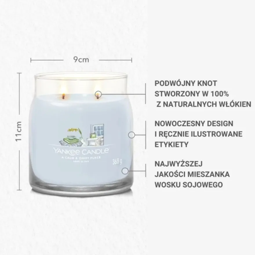 YANKEE CANDLE A Calm & Quiet Place świeca średnia