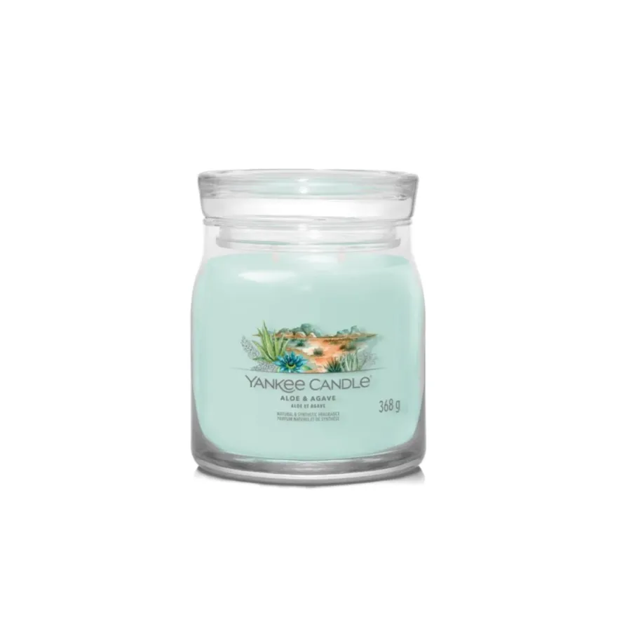 YANKEE CANDLE Aloe & Agave świeca średnia