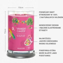 YANKEE CANDLE Art In The Park tumbler z 2 knotami