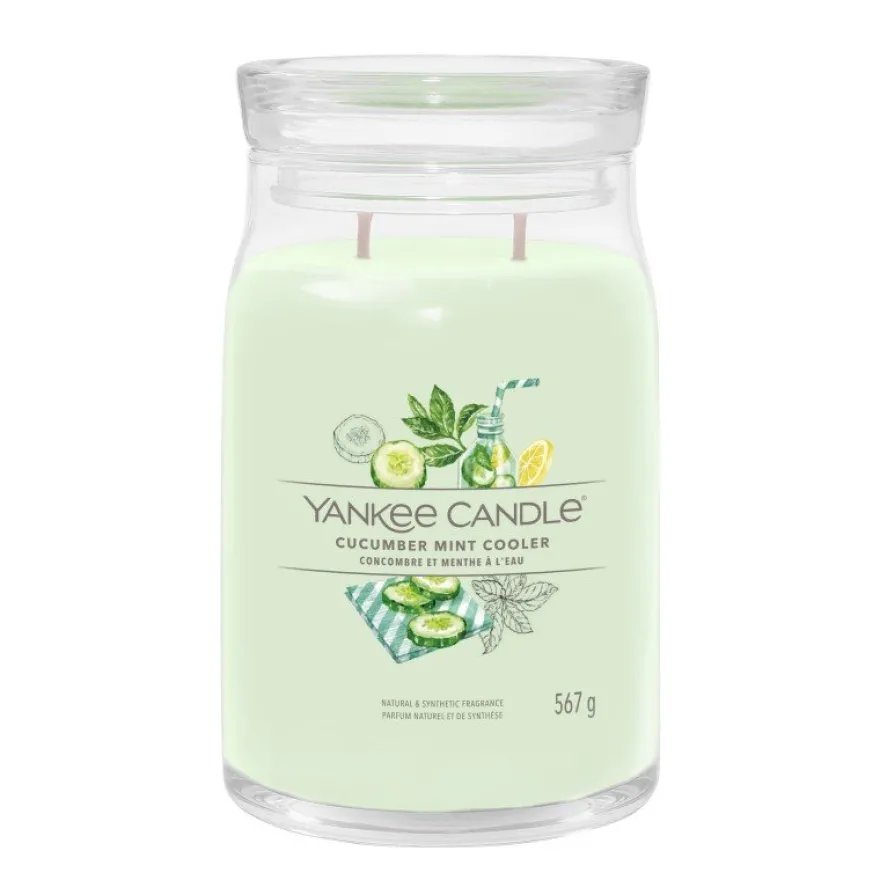 YANKEE CANDLE Cucumber Mint Cooler świeca duża