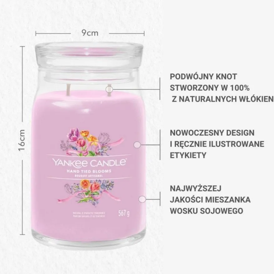 YANKEE CANDLE Hand Tied Blooms świeca duża