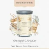 YANKEE CANDLE Soft Wool & Amber tumbler z 2 knotami