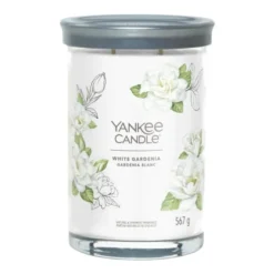 YANKEE CANDLE White Gardenia tumbler z 2 knotami