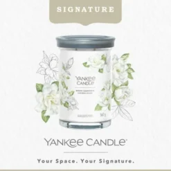 YANKEE CANDLE White Gardenia tumbler z 2 knotami