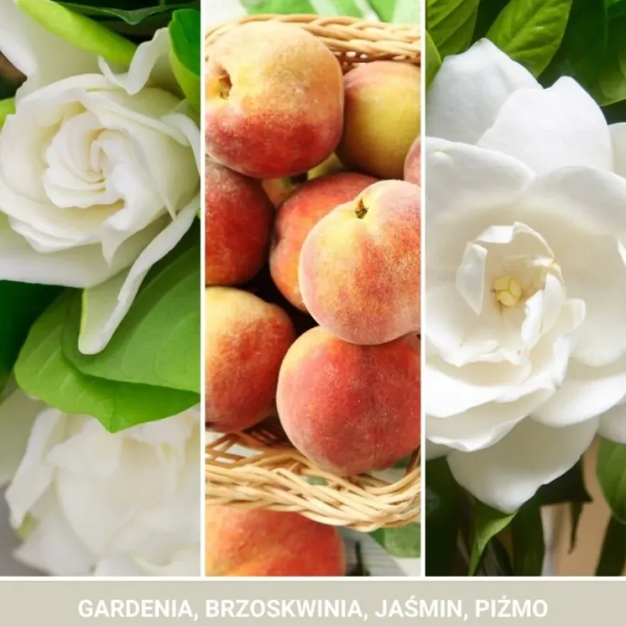 YANKEE CANDLE White Gardenia tumbler z 2 knotami