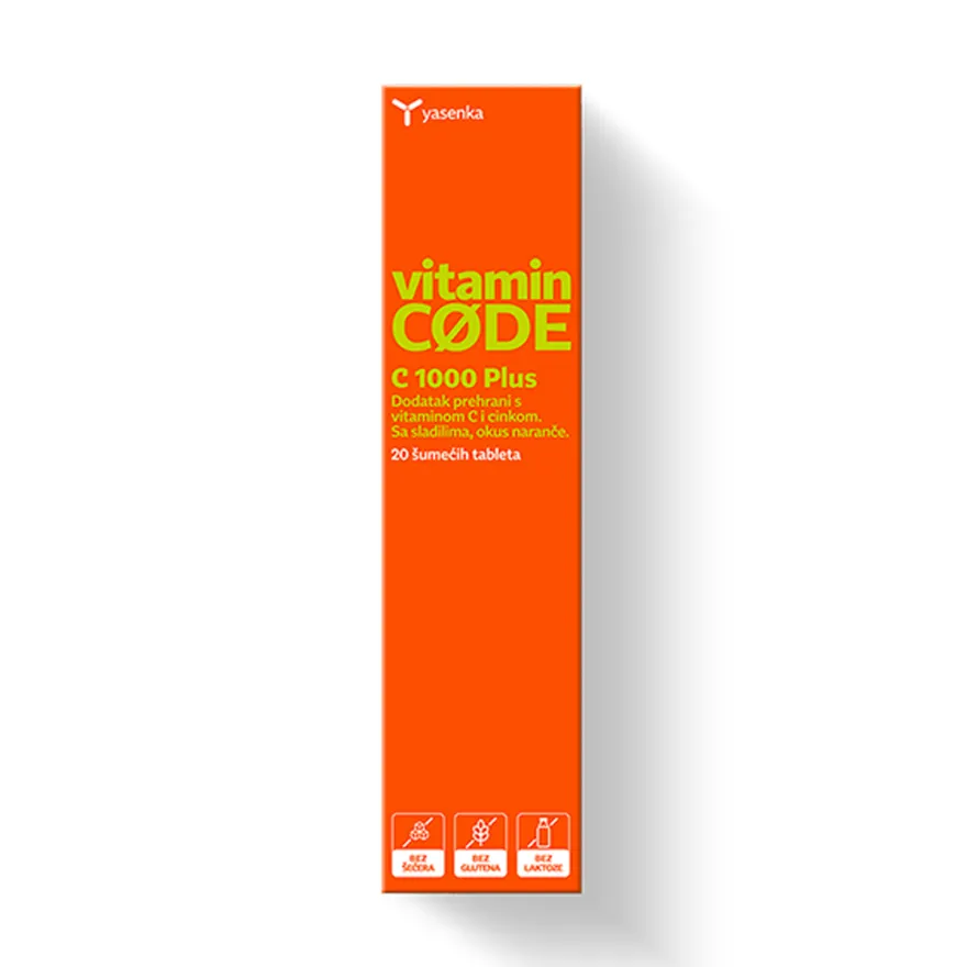 YASENKA Vitamin Code C 1000 Plus suplement diety 20 tabletek
