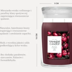 YC Black Cherry świeca duża