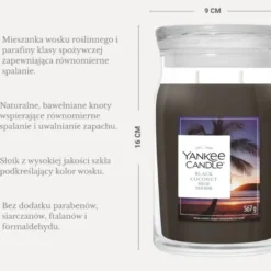 YC Black Coconut świeca duża