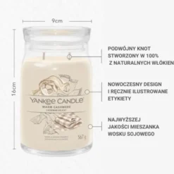 YC Warm Cashmere świeca duża