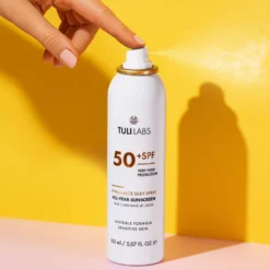 ZESTAW TULI LABS mgiełka ochronna SPF50 UV do twarzy, ciała i makijażu – 2x150ml XXL